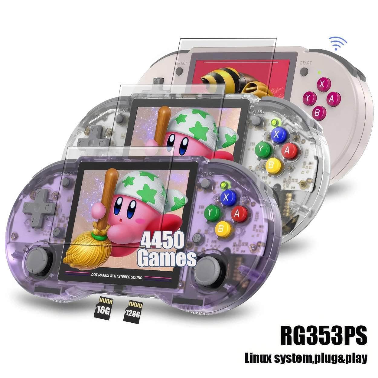 Retro Handheld Console: 3.5" IPS, RK3566, 16+128GB, 4K Games Preinstalled