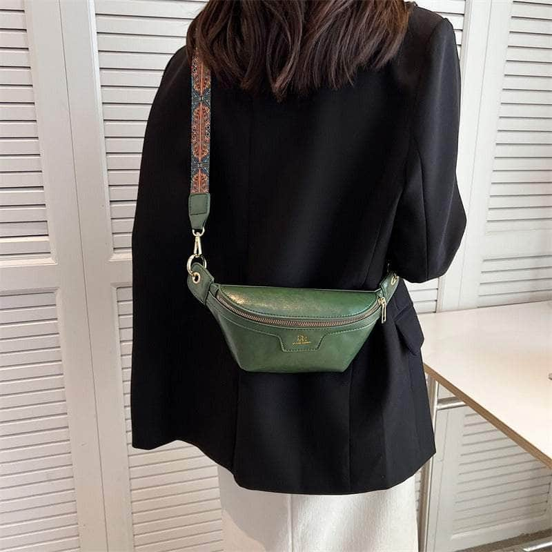 Retro Hip Bum Crossbody Leather Bag