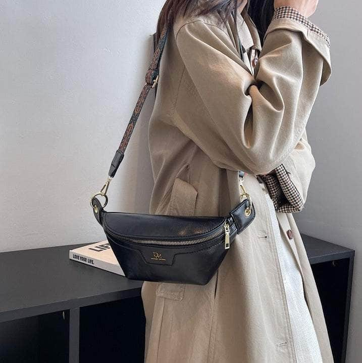 Retro Hip Bum Crossbody Leather Bag