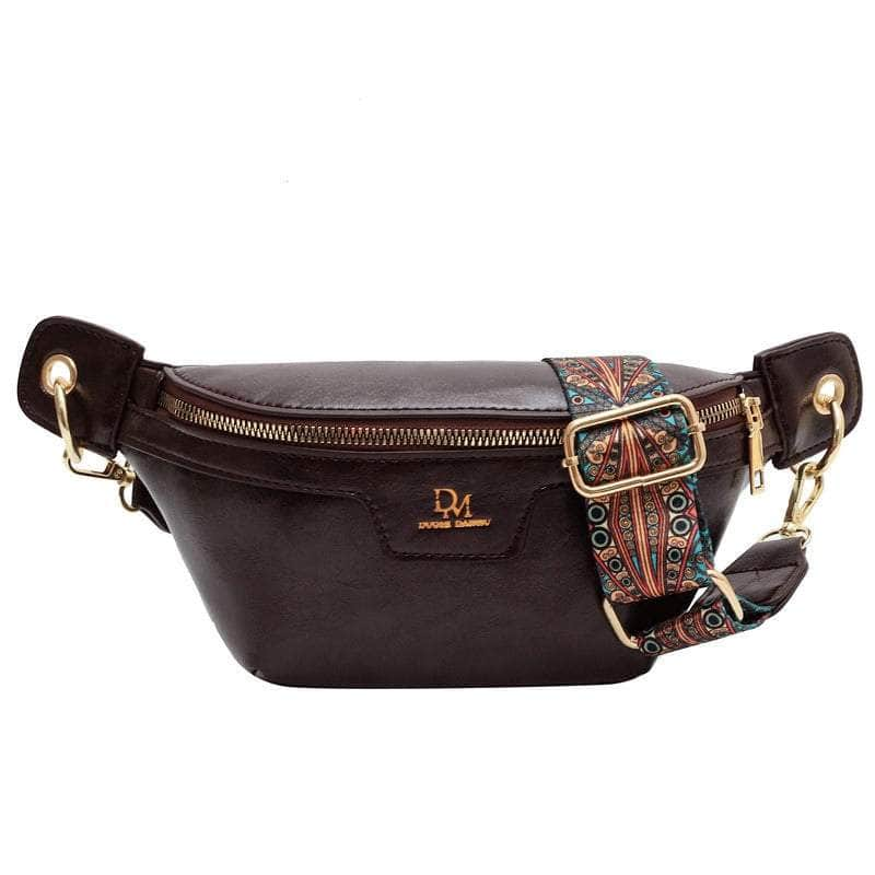 Retro Hip Bum Crossbody Leather Bag