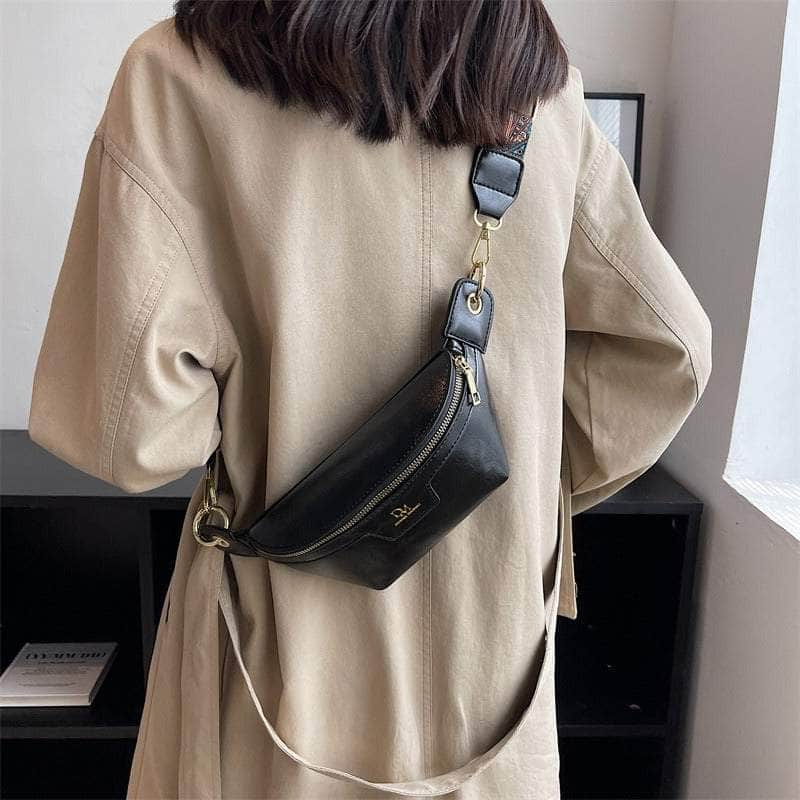 Retro Hip Bum Crossbody Leather Bag