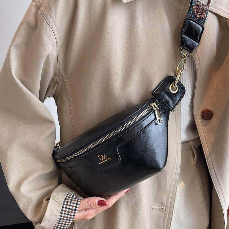 Retro Hip Bum Crossbody Leather Bag