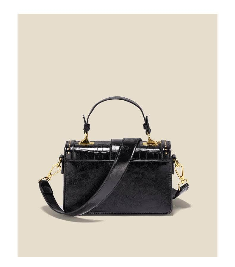 Retro Leather Shoulder Handbag