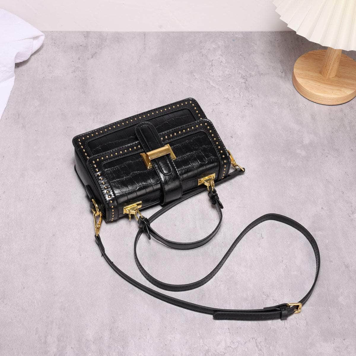 Retro Leather Shoulder Handbag