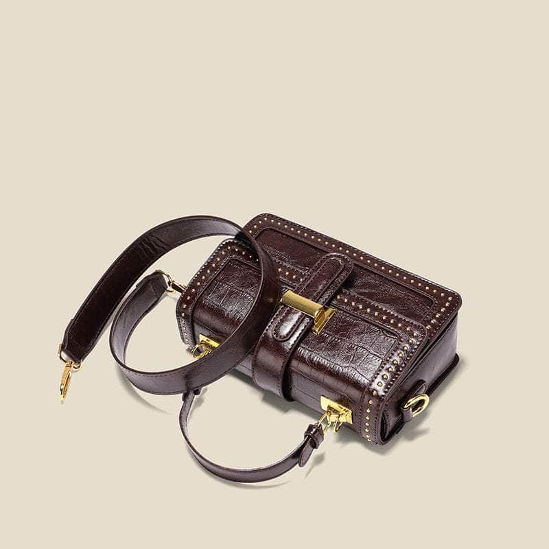 Retro Leather Shoulder Handbag