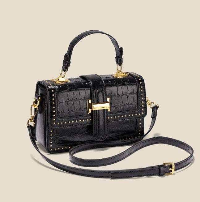 Retro Leather Shoulder Handbag