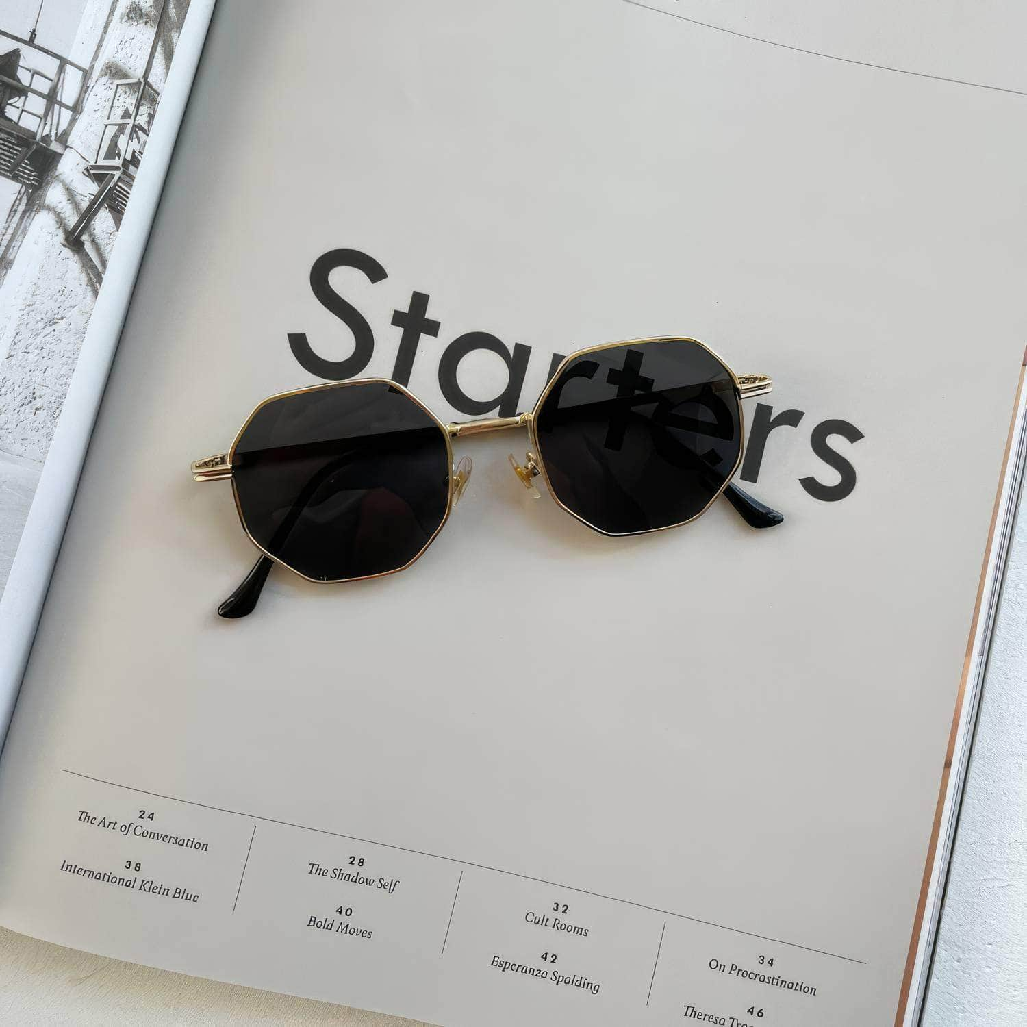 Retro Octagonal Polarized Sunglasses