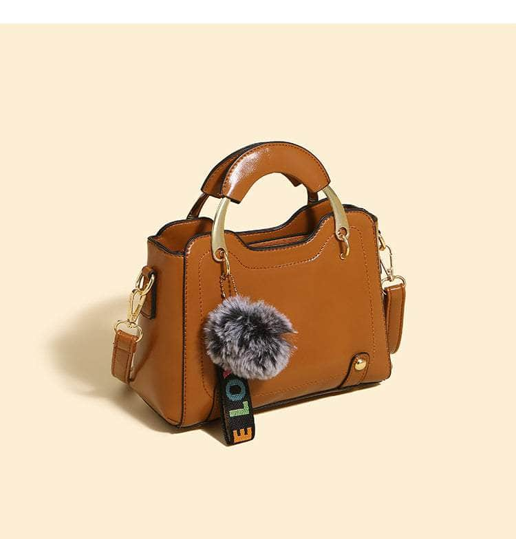 Retro One Shoulder Leather Handbag