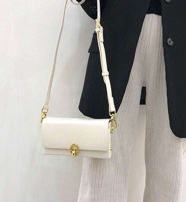 Retro Sleek Shoulder Leather Bag