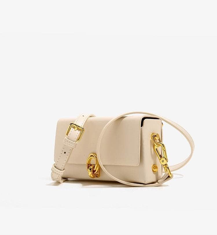 Retro Sleek Shoulder Leather Bag