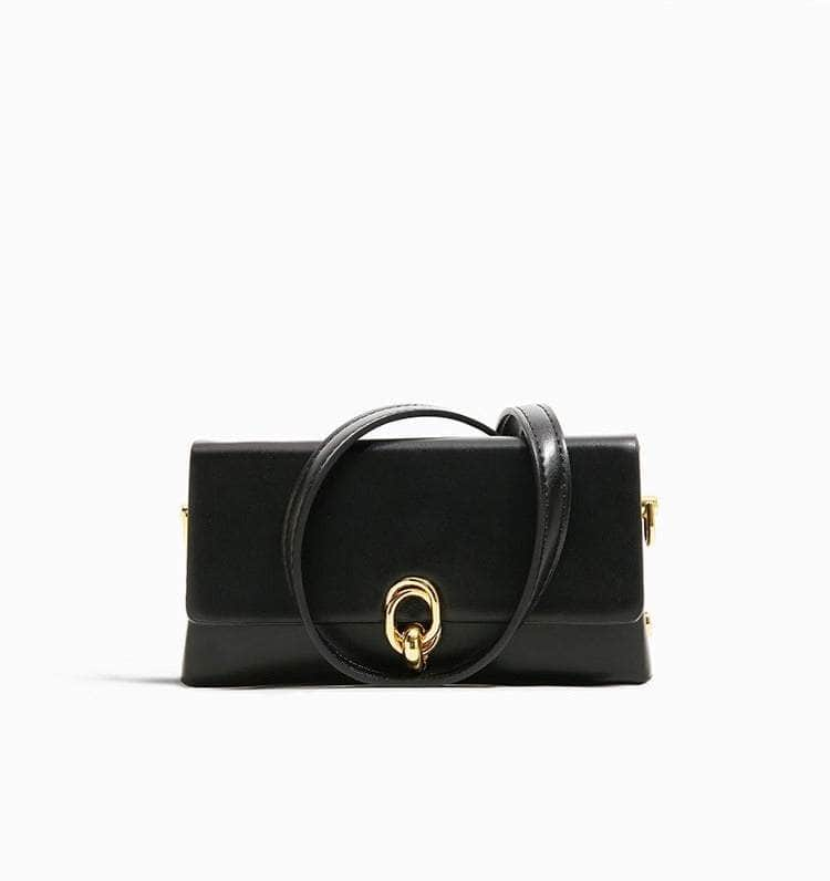 Retro Sleek Shoulder Leather Bag