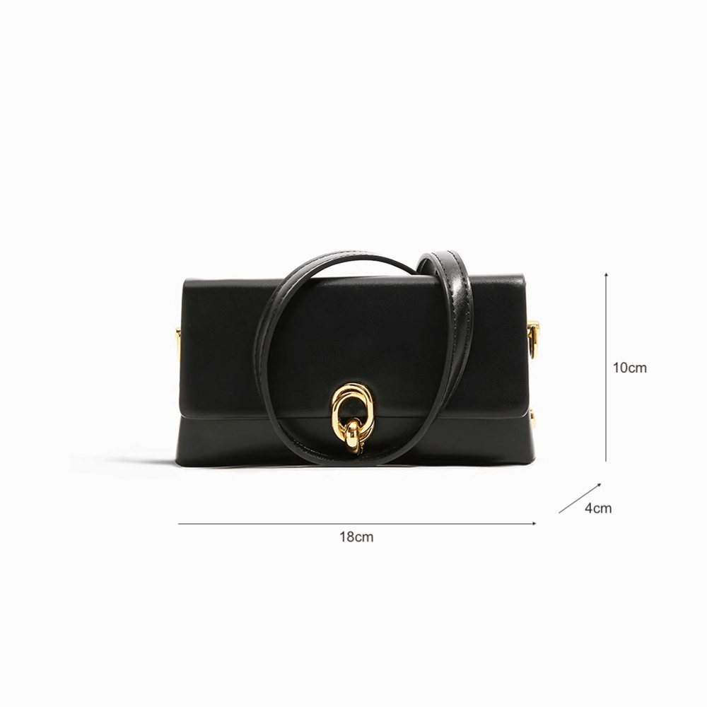 Retro Sleek Shoulder Leather Bag