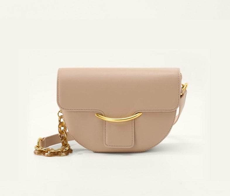 Retro Underarm Crossbody Bag Beige