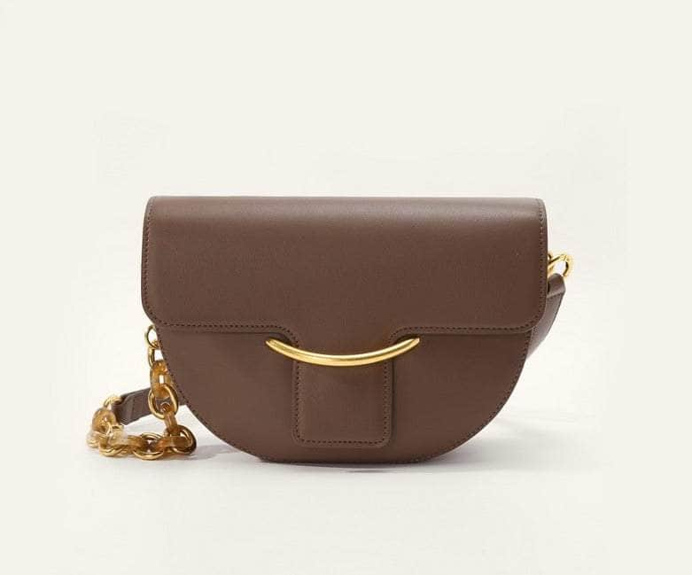 Retro Underarm Crossbody Bag Brown