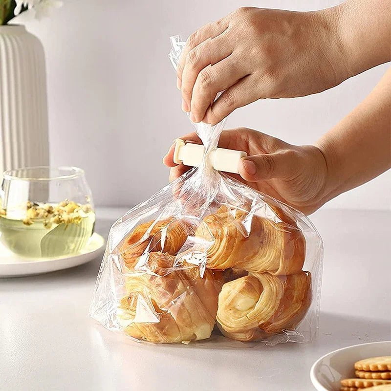Reusable Food Sealing Clip: Plastic Sealer Clamp for Fresh Food Storage - Snack and Bread Bag Seal, Kitchen Storage Tools