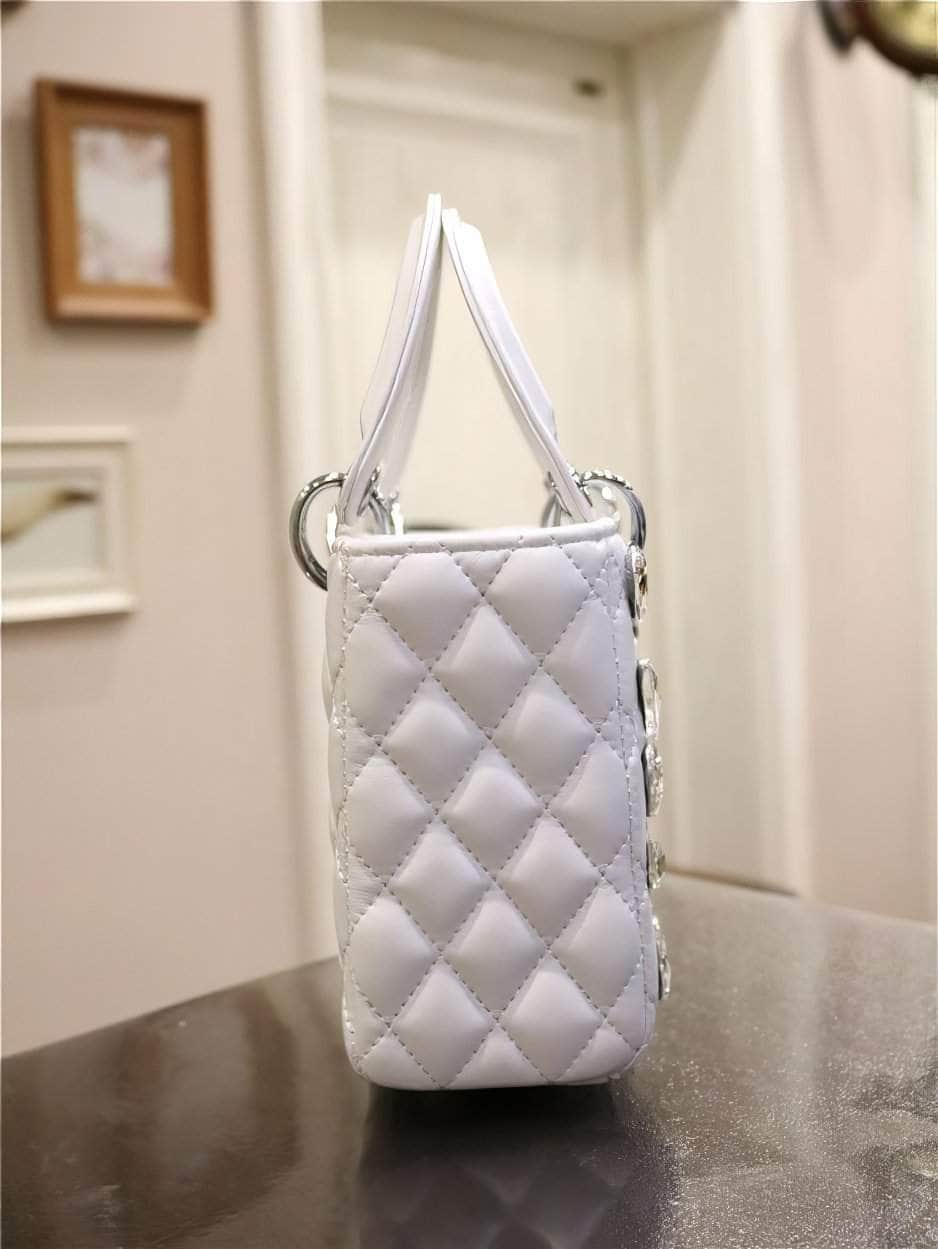 Rhinestone Embellished Top Handle Mini Bag