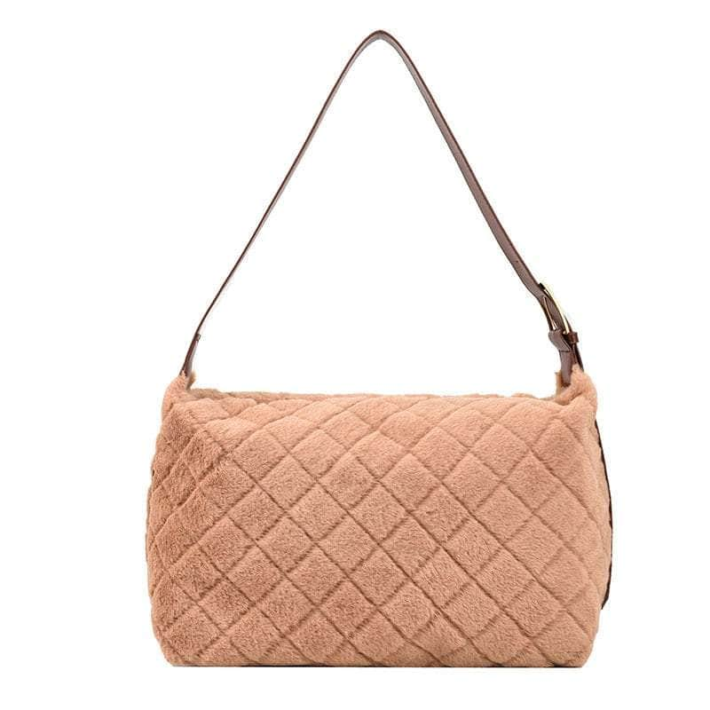 Rhombus Pattern Shoulder Bag