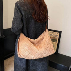 Rhombus Pattern Shoulder Bag