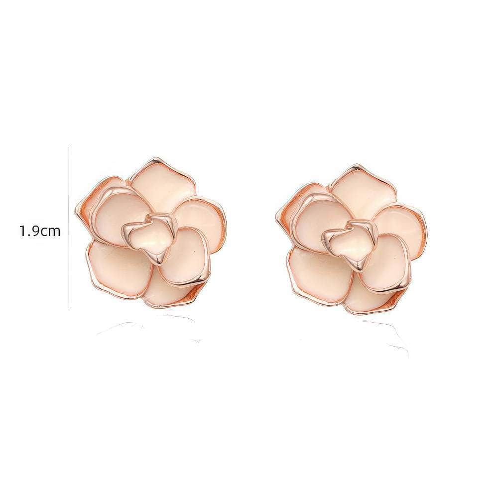 Rose Floral 3D Vintage Earrings