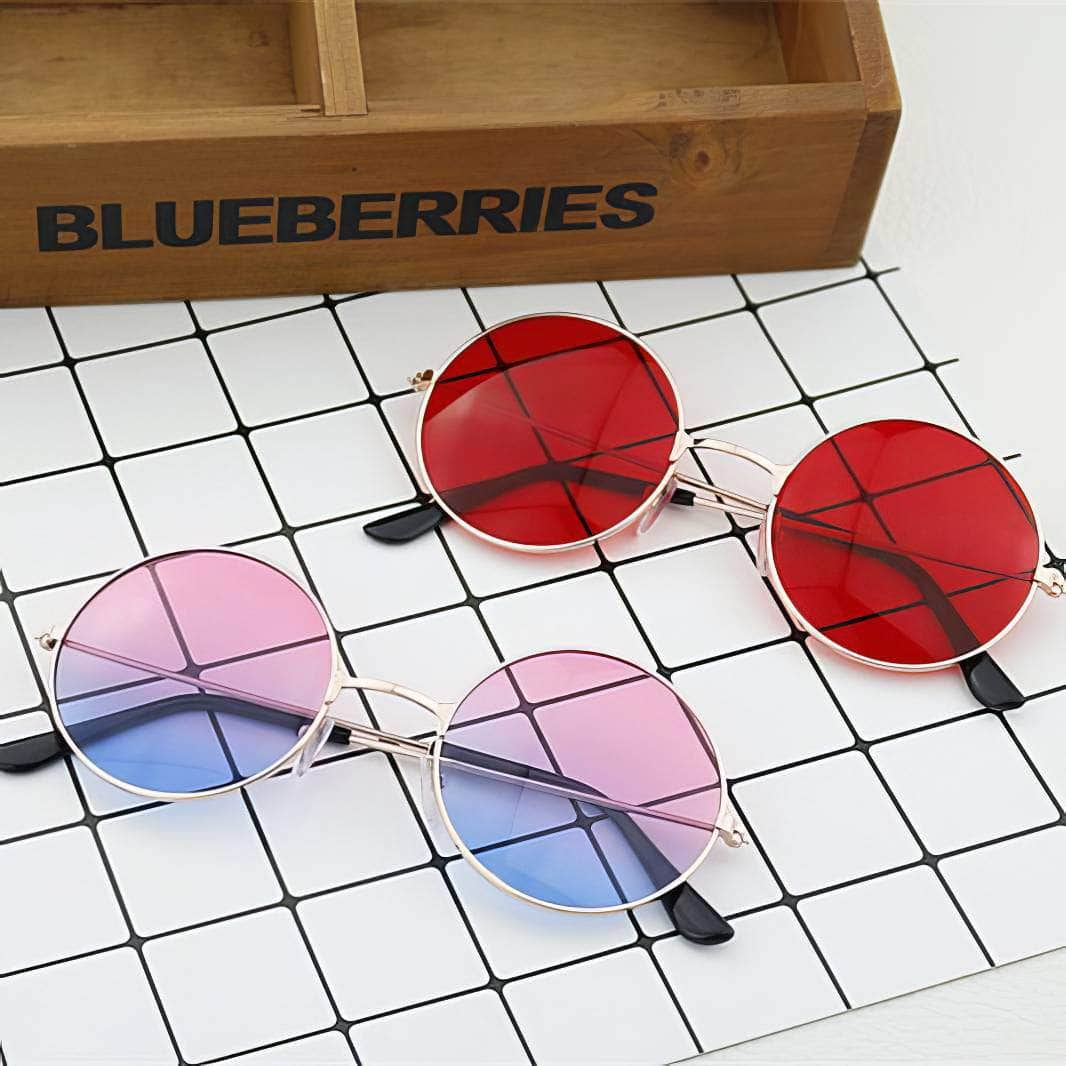 Round Double Colour Sunglasses