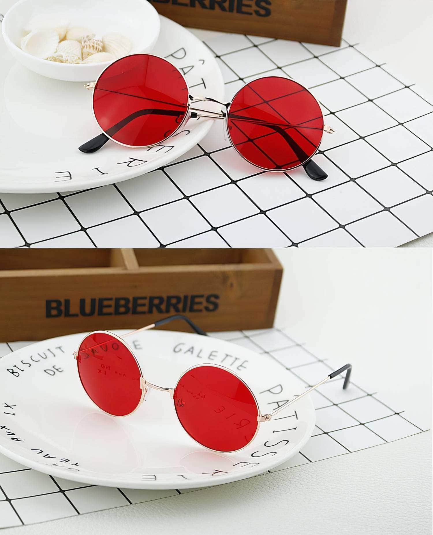 Round Double Colour Sunglasses