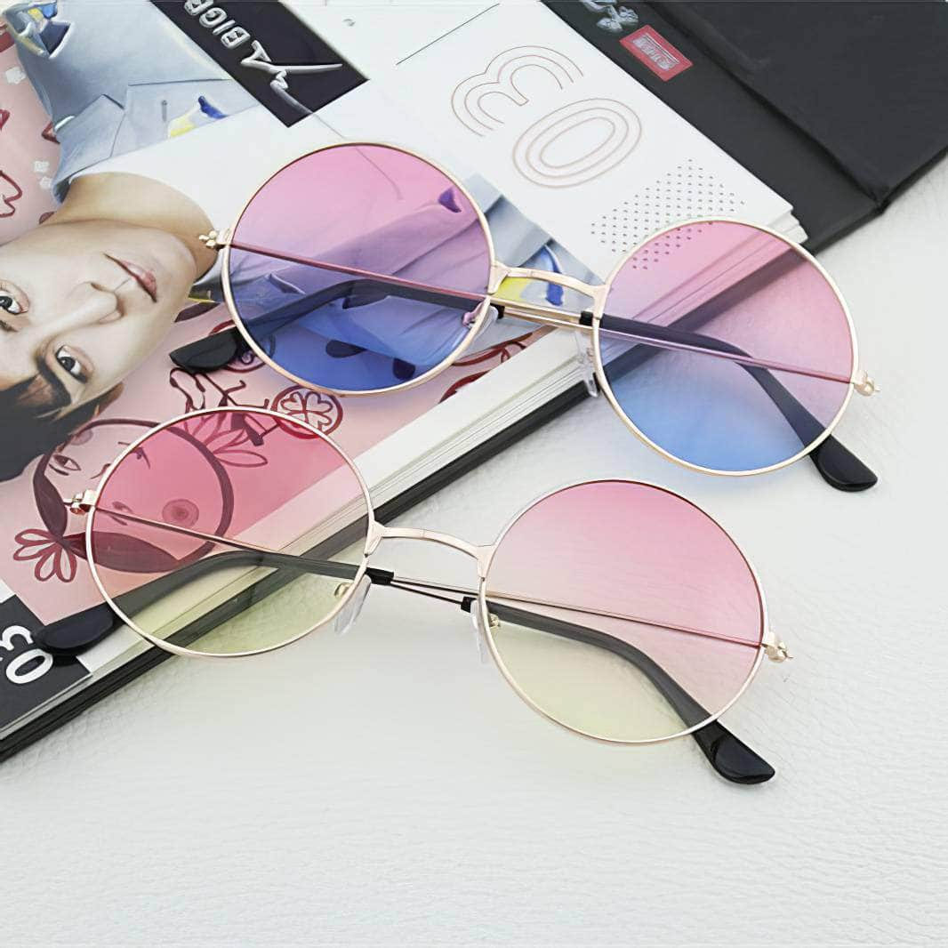 Round Double Colour Sunglasses