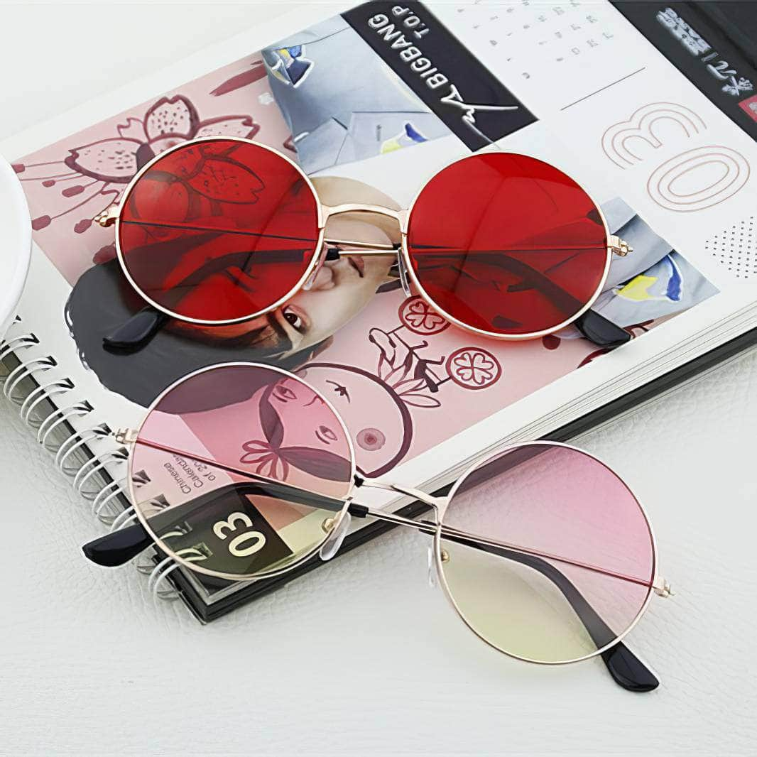 Round Double Colour Sunglasses