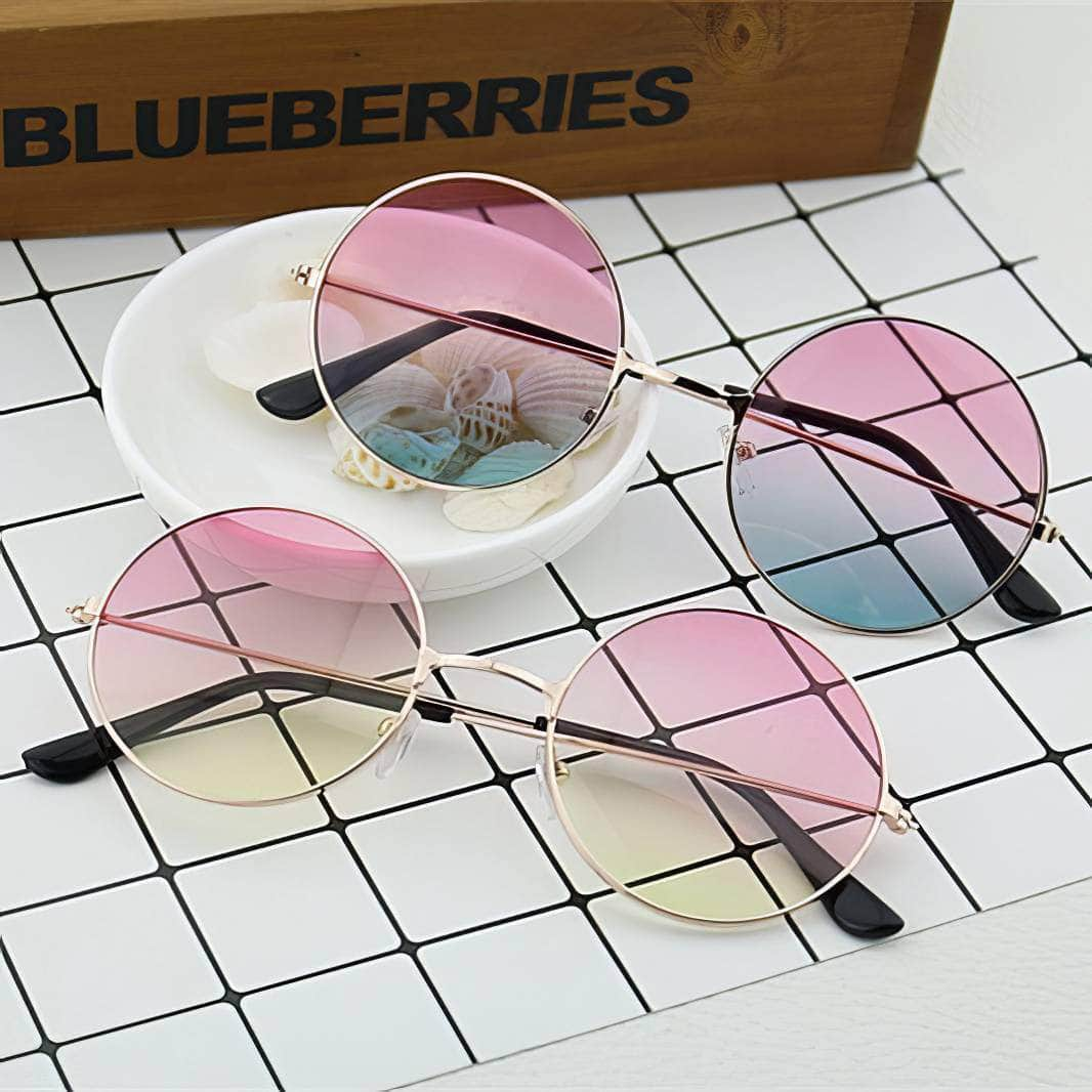 Round Double Colour Sunglasses