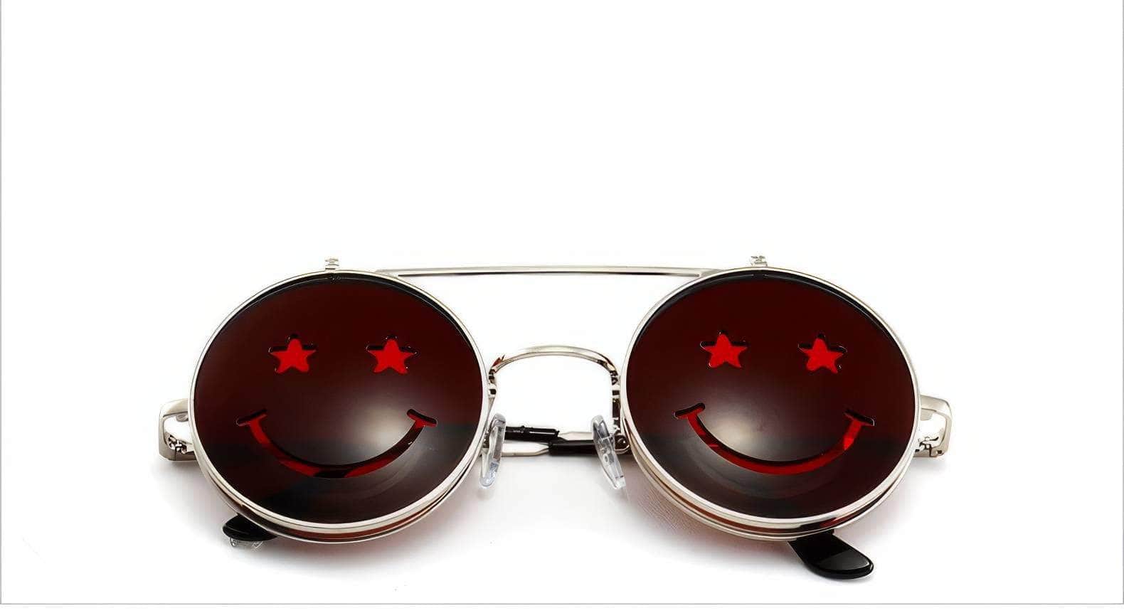 Round Flip Sunglasses