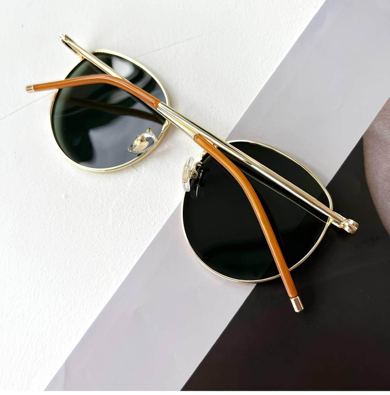 Round Metal Polarised Sunglasses