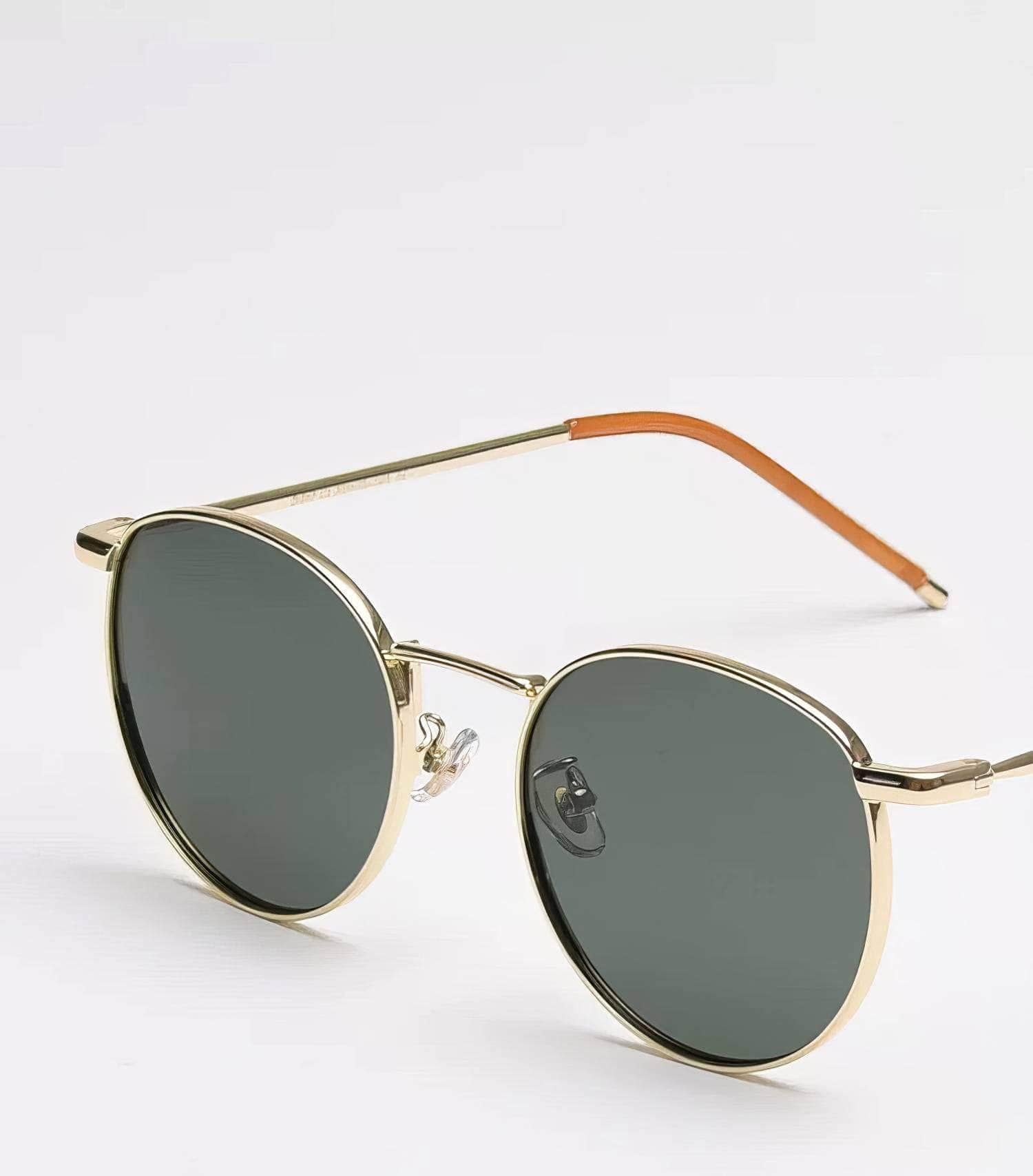 Round Metal Polarised Sunglasses