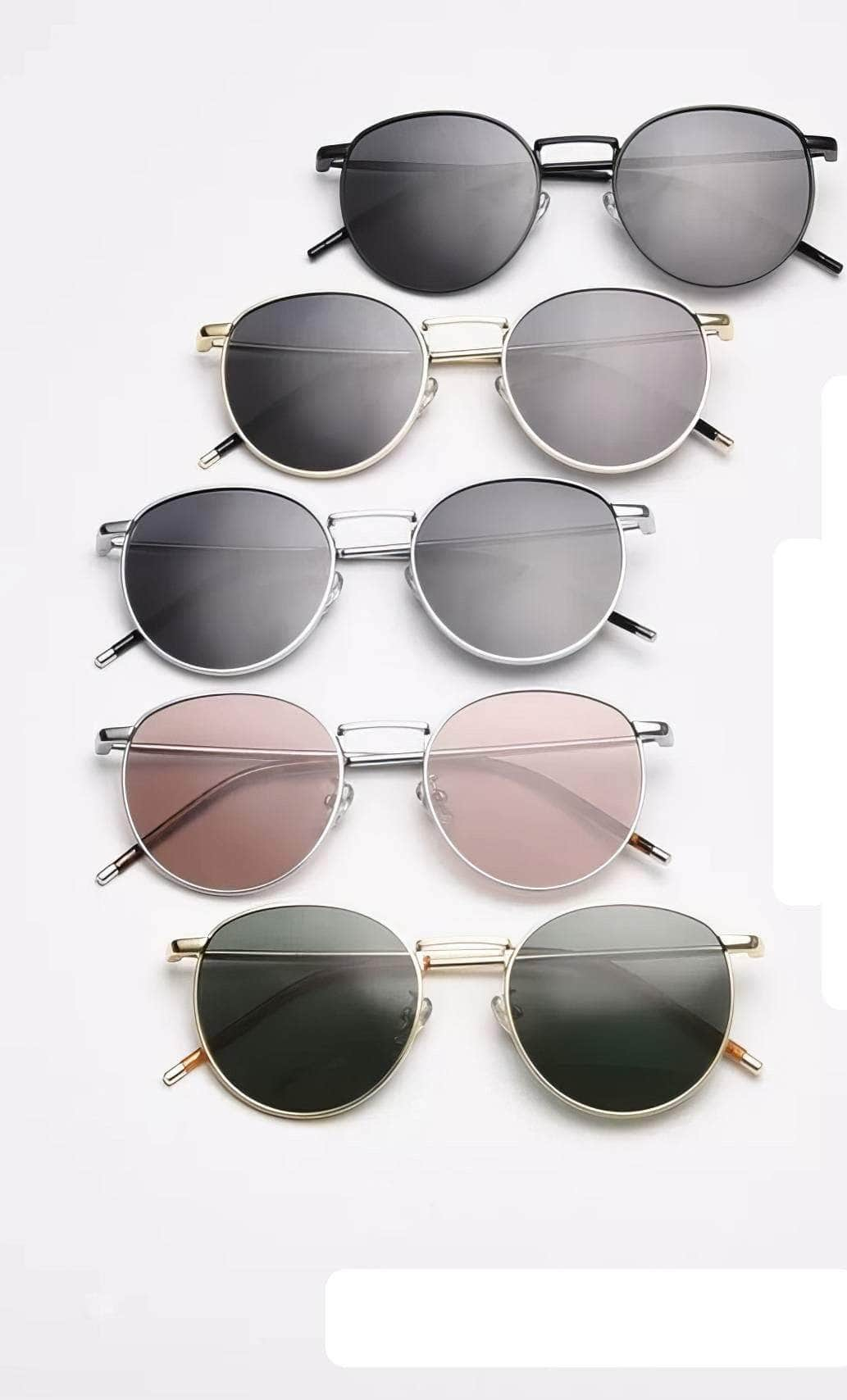 Round Metal Polarised Sunglasses