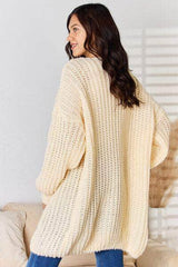 Rousseau Oversized Open Front Knit Cardigan