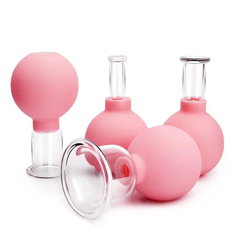 Rubber Face Massager - Vacuum Cupping for Skin Lifting, Anti-Cellulite, and Anti-Wrinkle