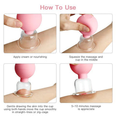 Rubber Face Massager - Vacuum Cupping for Skin Lifting, Anti-Cellulite, and Anti-Wrinkle