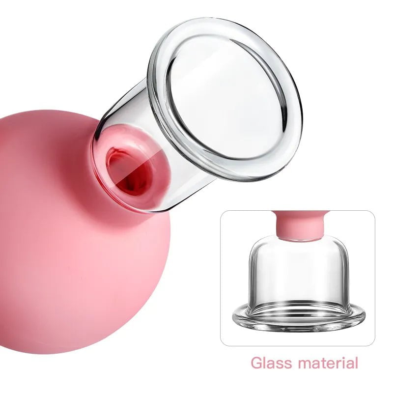 Rubber Face Massager - Vacuum Cupping for Skin Lifting, Anti-Cellulite, and Anti-Wrinkle