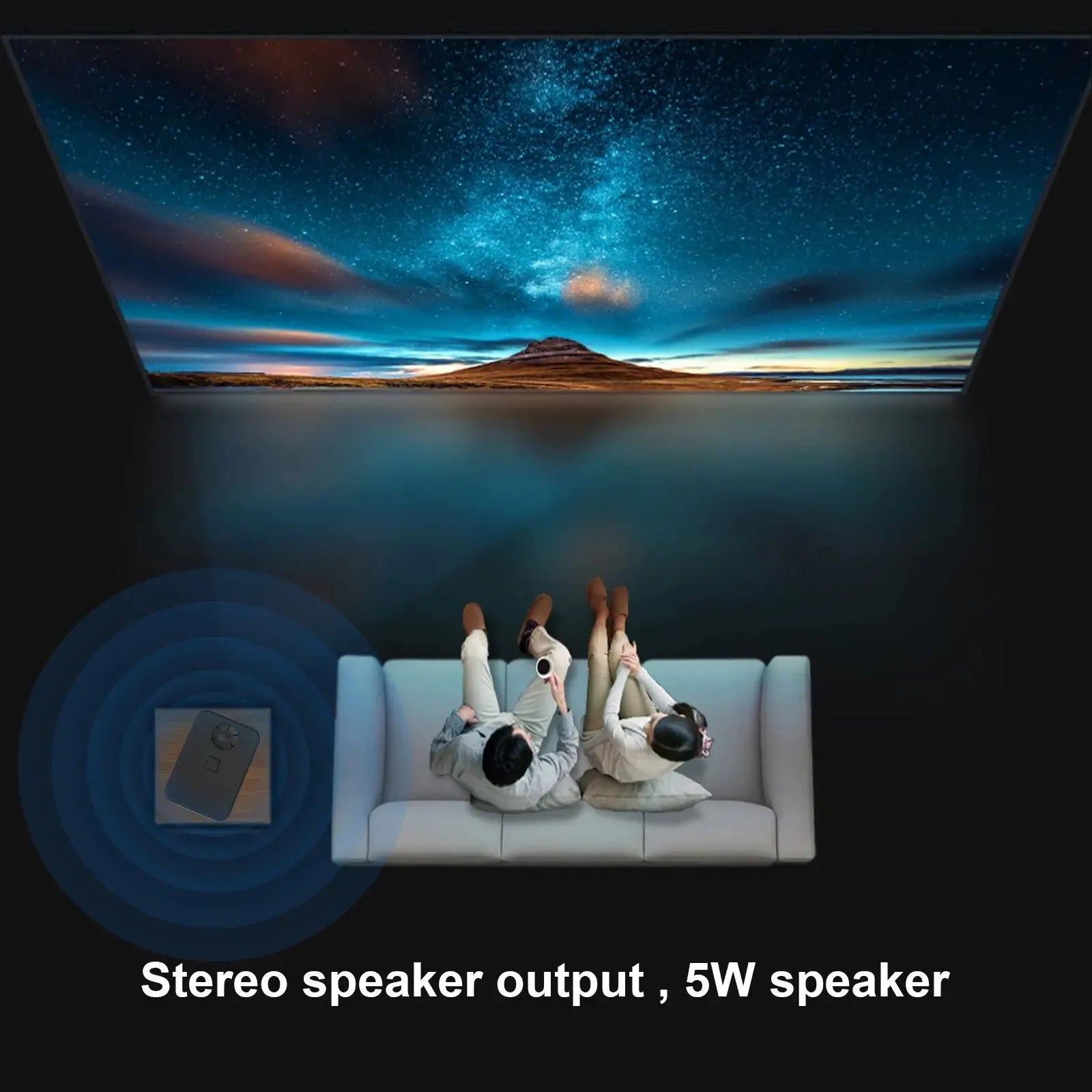 S30MAX Android Wifi 4k Smart Portable Projector: WiFi, Bluetooth, Pocket Outdoor 4K