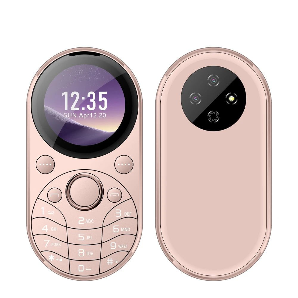 SERVO i15 Mini Mobile Phone - Metal Frame, Magic Voice Pink