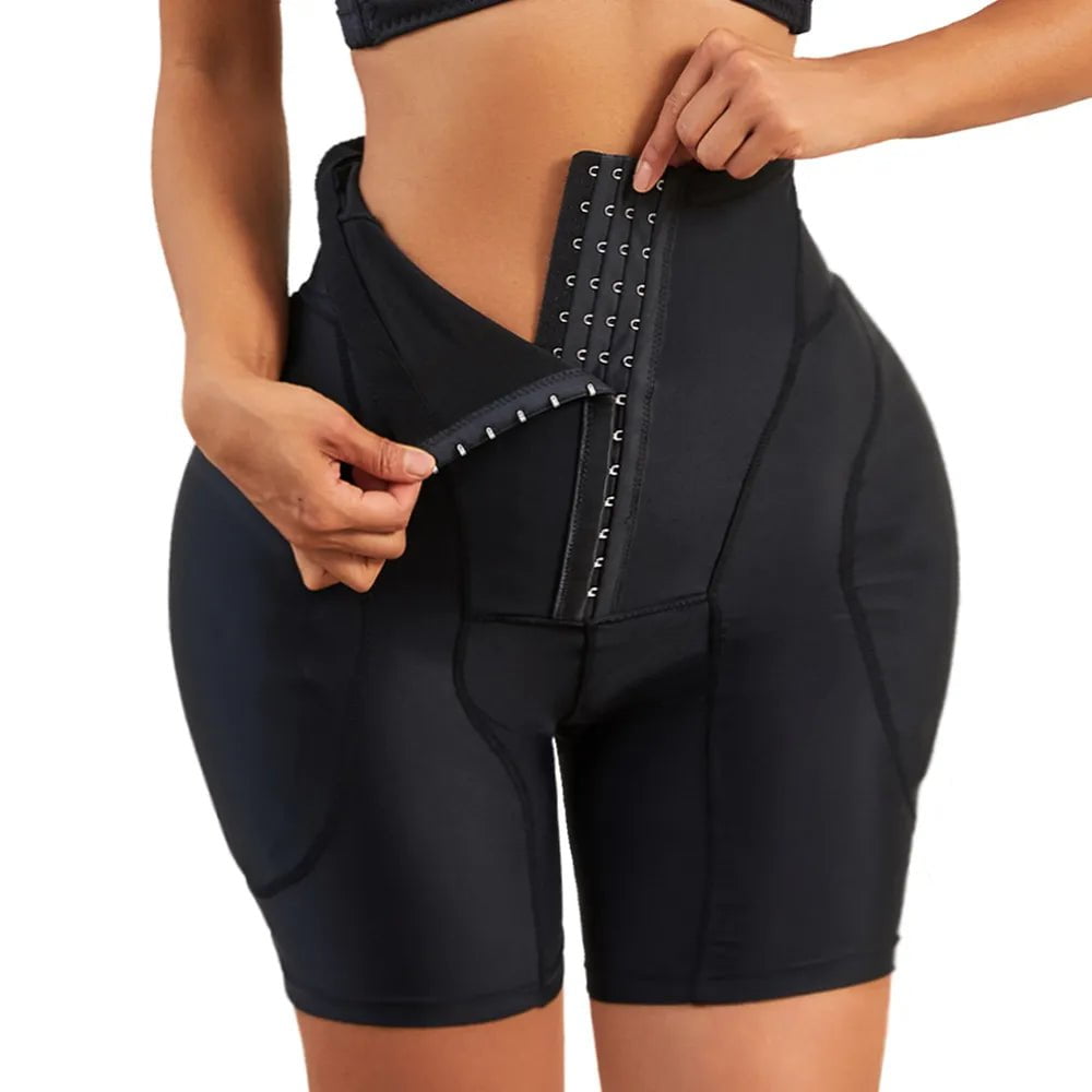 Sexy Butt Lifter Shapewear Panties - Hip Enhancer with Padded Push-Up Black / S