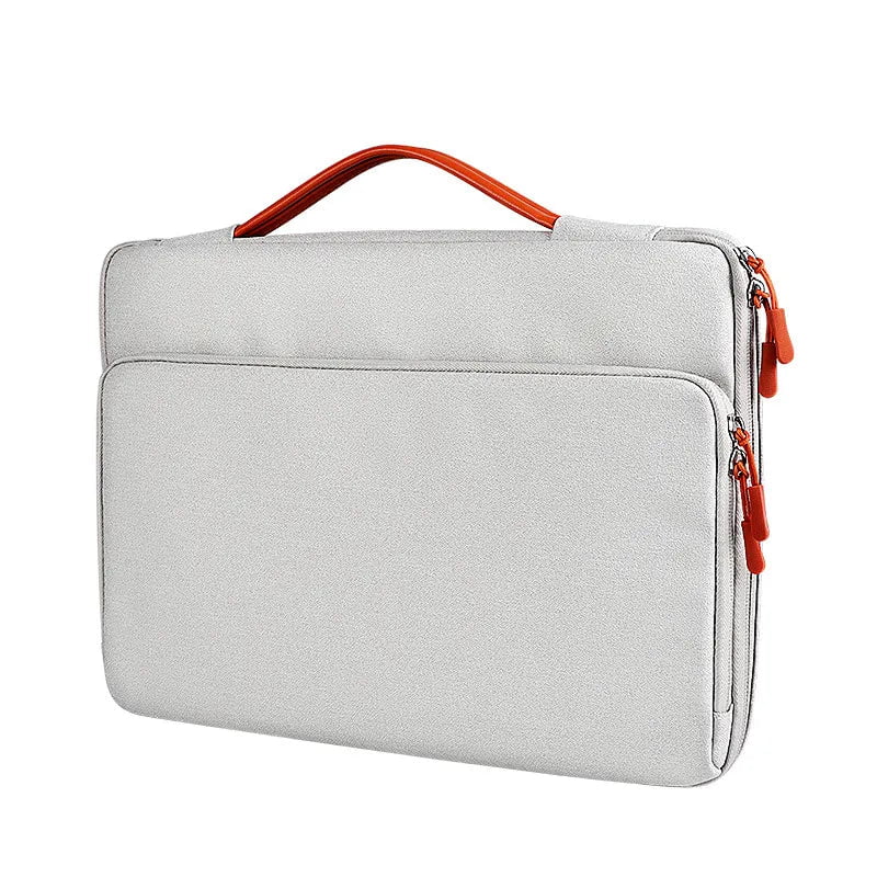 Shockproof Laptop Bag for MacBook , Waterproof Fabric Handbag Elegant grey / 13 inch