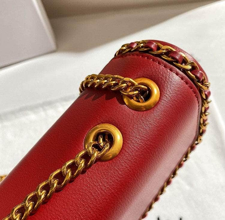 Signature Golden Chain Patterned Bag