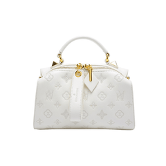 Signature Monogram Embossed Shoulder Bag