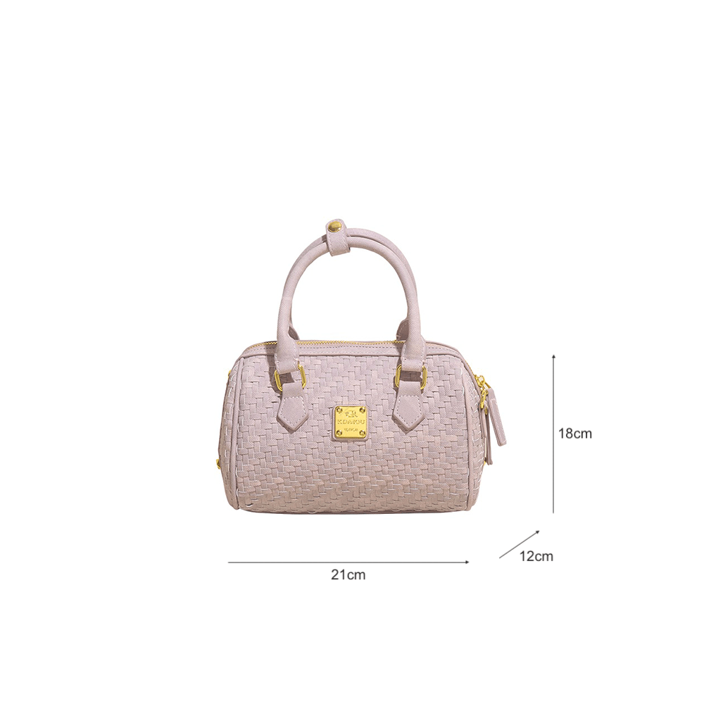 Signature Vintage Intecciato Mini Boston Bag