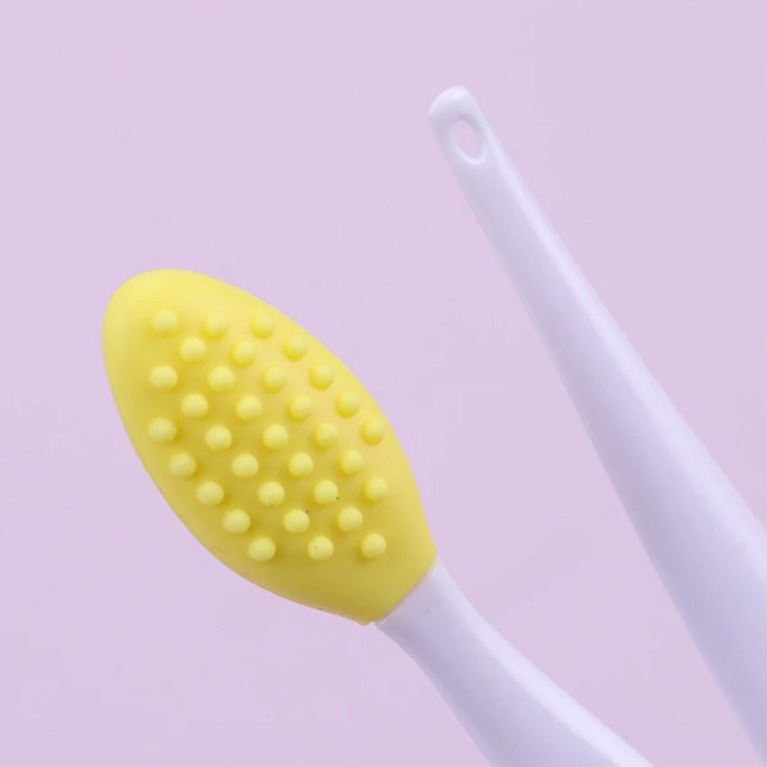 Silicone Face Brush for Beauty Skin Care - Exfoliates, Cleans Nose, and Removes Blackheads 1PC Random