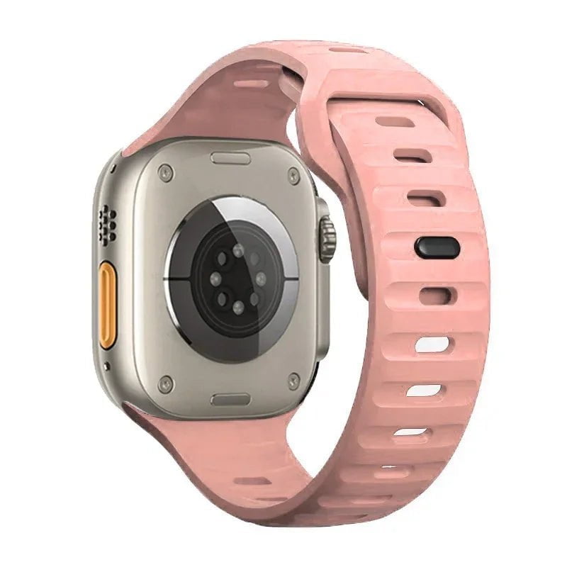 Silicone Strap for Apple Watch - Compatible with iWatch 9/8/7/6/SE/5/4, Various Sizes (38mm, 40mm, 41mm, 42mm, 44mm, 45mm, 49mm) Pink / 38 40 41mm