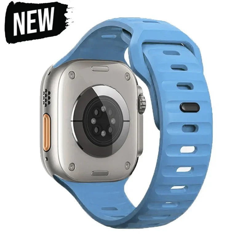 Silicone Strap for Apple Watch - Compatible with iWatch 9/8/7/6/SE/5/4, Various Sizes (38mm, 40mm, 41mm, 42mm, 44mm, 45mm, 49mm) Sky Blue / 38 40 41mm