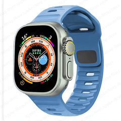 Silicone Strap for Apple Watch - Ultra 2, Compatible with iWatch 8/7/6/5/SE/4, Various Sizes