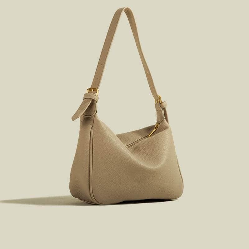 Simple Hobo Shoulder Handbag Tan