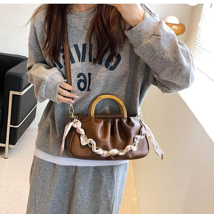 Single Handle Fashionable Clutch Handbag