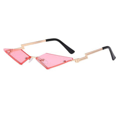 Sleek Cat Eye Sunglasses Pink/Gold / Resin